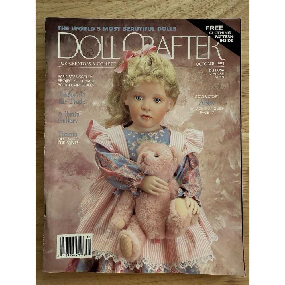 Doll Crafter Magazine October 1994 Pull Out Pattern DPP221 36" ELIZABETH